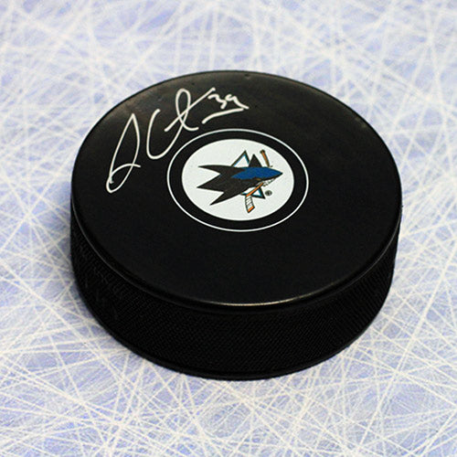 Logan Couture San Jose Sharks Autographed Hockey Puck | AJ Sports.