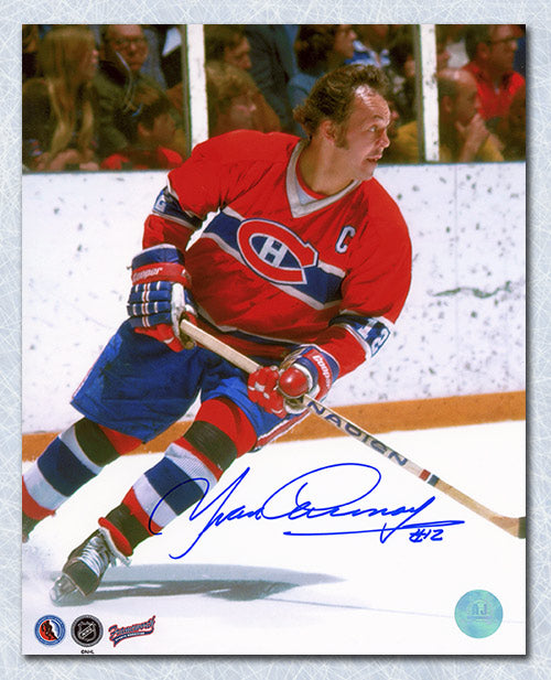 Yvan Cournoyer Montreal Canadiens Signed Hockey 8x10 Photo | AJ Sports.