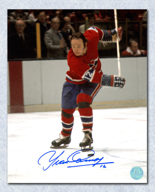 Yvan Cournoyer Montreal Canadiens Autographed Slapshot 8x10 Photo | AJ Sports.
