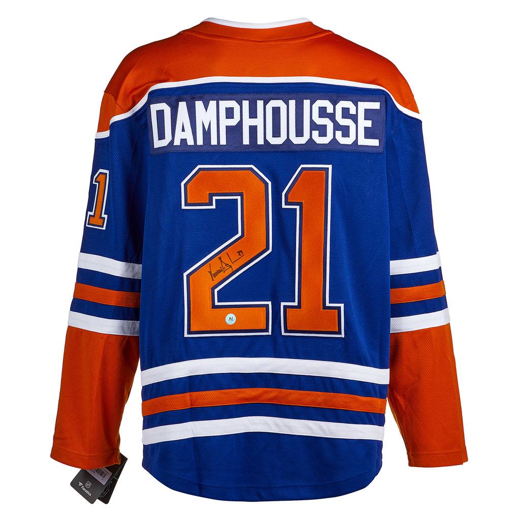 Vincent Damphousse Edmonton Oilers Autographed Fanatics Jersey | AJ Sports.