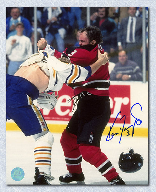 Ken Daneyko New Jersey Devils Autographed Fight 8x10 Photo | AJ Sports.