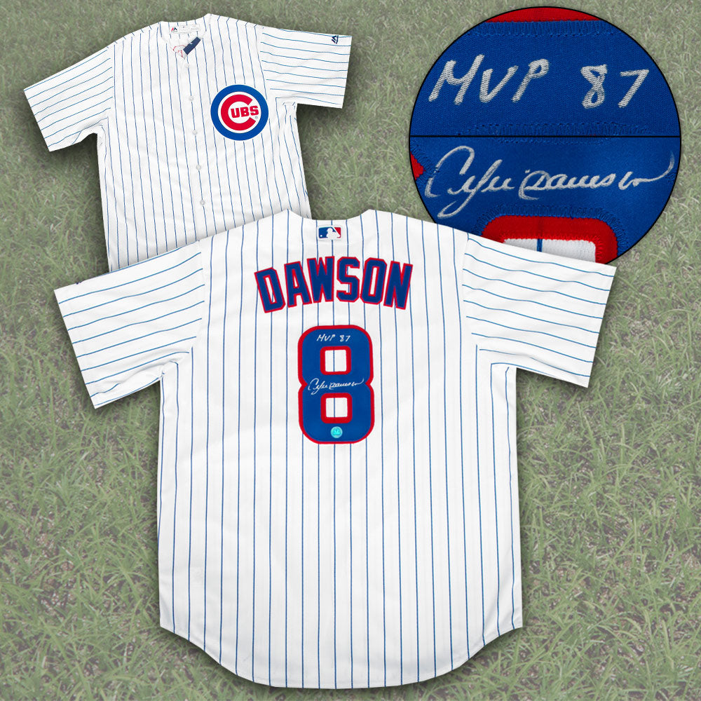 Andre Dawson Chicago Cubs Signed & Inscribed Baseball Jersey | AJ Sports.