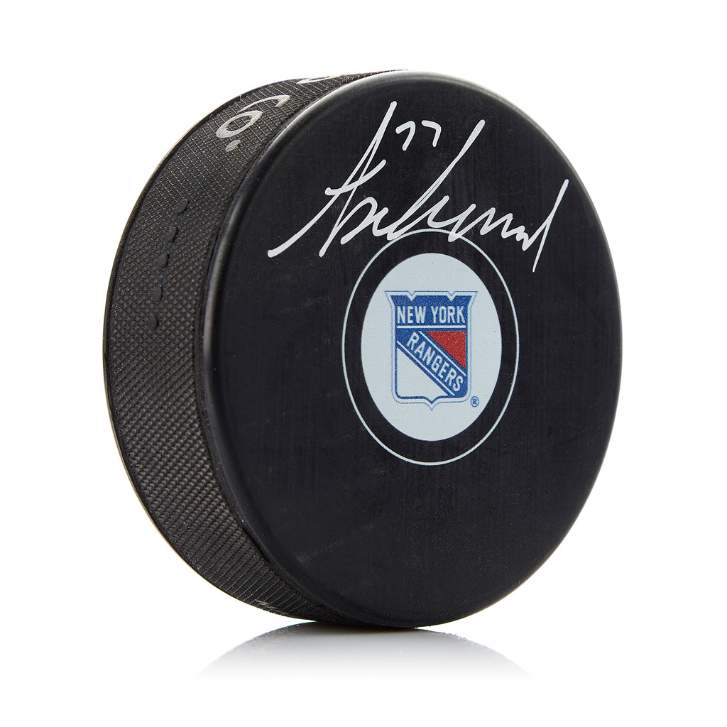 Tony DeAngelo New York Rangers Autographed Hockey Puck | AJ Sports.