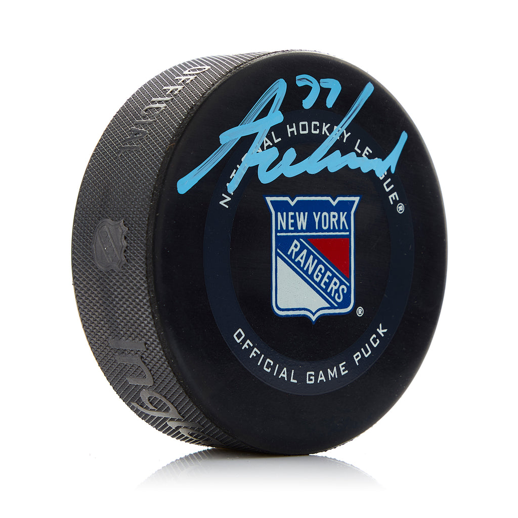 Tony DeAngelo New York Rangers Autographed Official Game Puck | AJ Sports.
