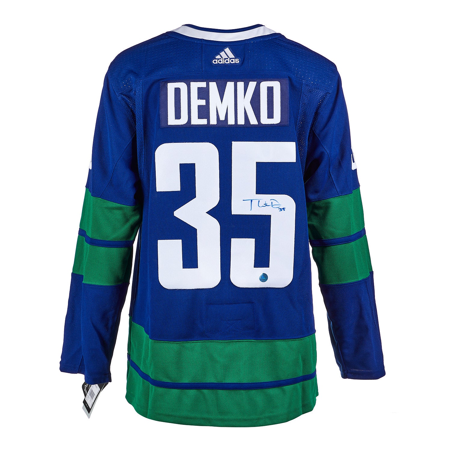 Thatcher Demko Vancouver Canucks Signed Alternate Adidas Jersey | AJ Sports.
