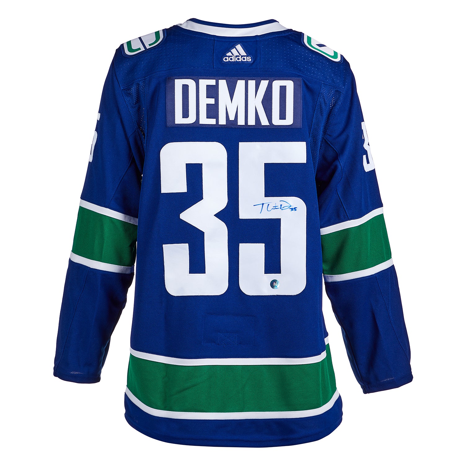 Fanatics Authentic Thatcher Demko Blue Vancouver Canucks Autographed 2022 NHL All-Star Game Adidas Authentic Jersey