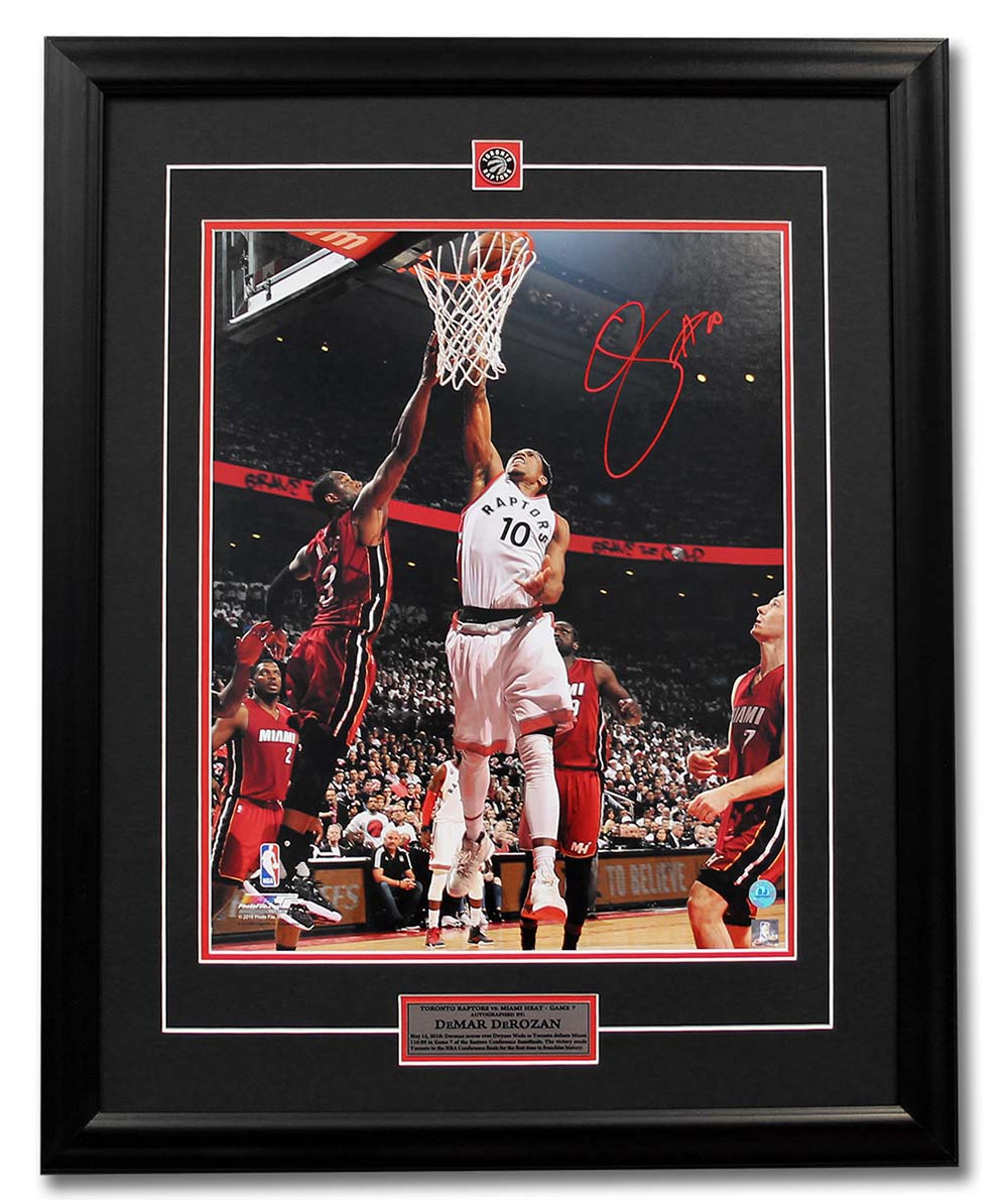 AJ Sports | DeMar DeRozan Toronto Raptors Signed Game 7 Playoff Win vs ...