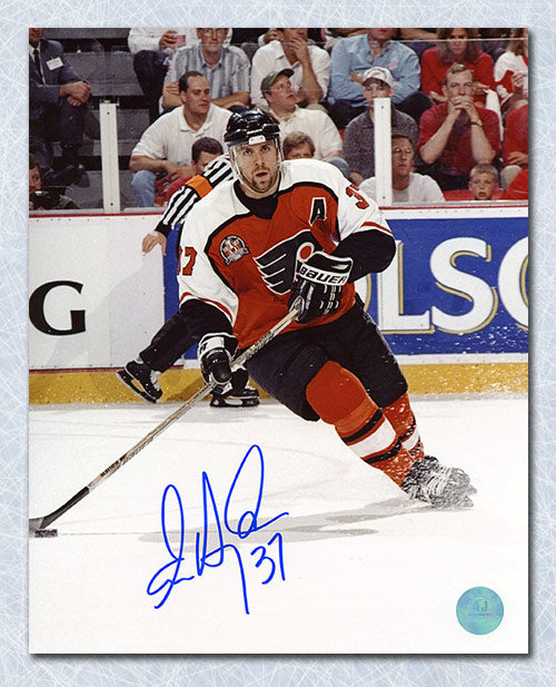 Eric Desjardins Philadelphia Flyers Autographed Stanley Cup Finals 8x10 Photo | AJ Sports.