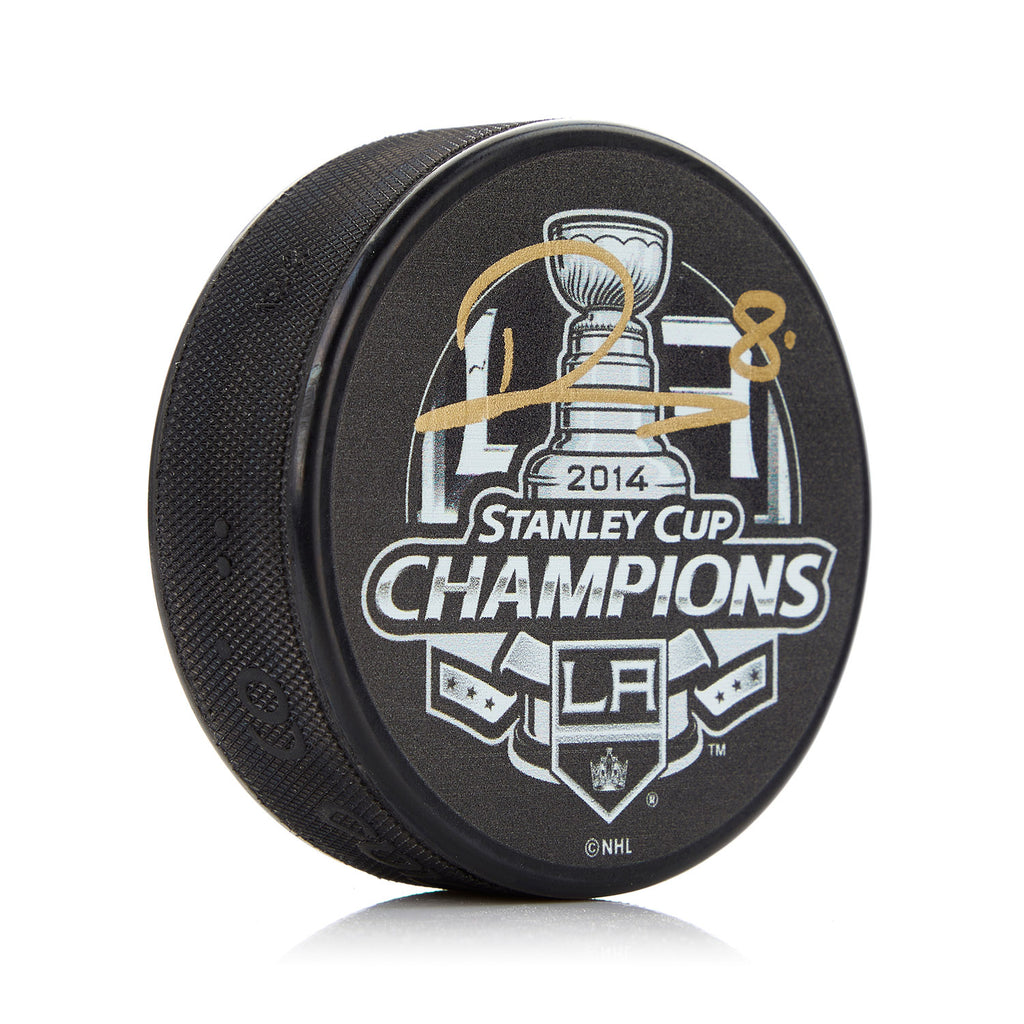 Drew Doughty Los Angeles Kings Autographed 2014 Stanley Cup Puck | AJ Sports.
