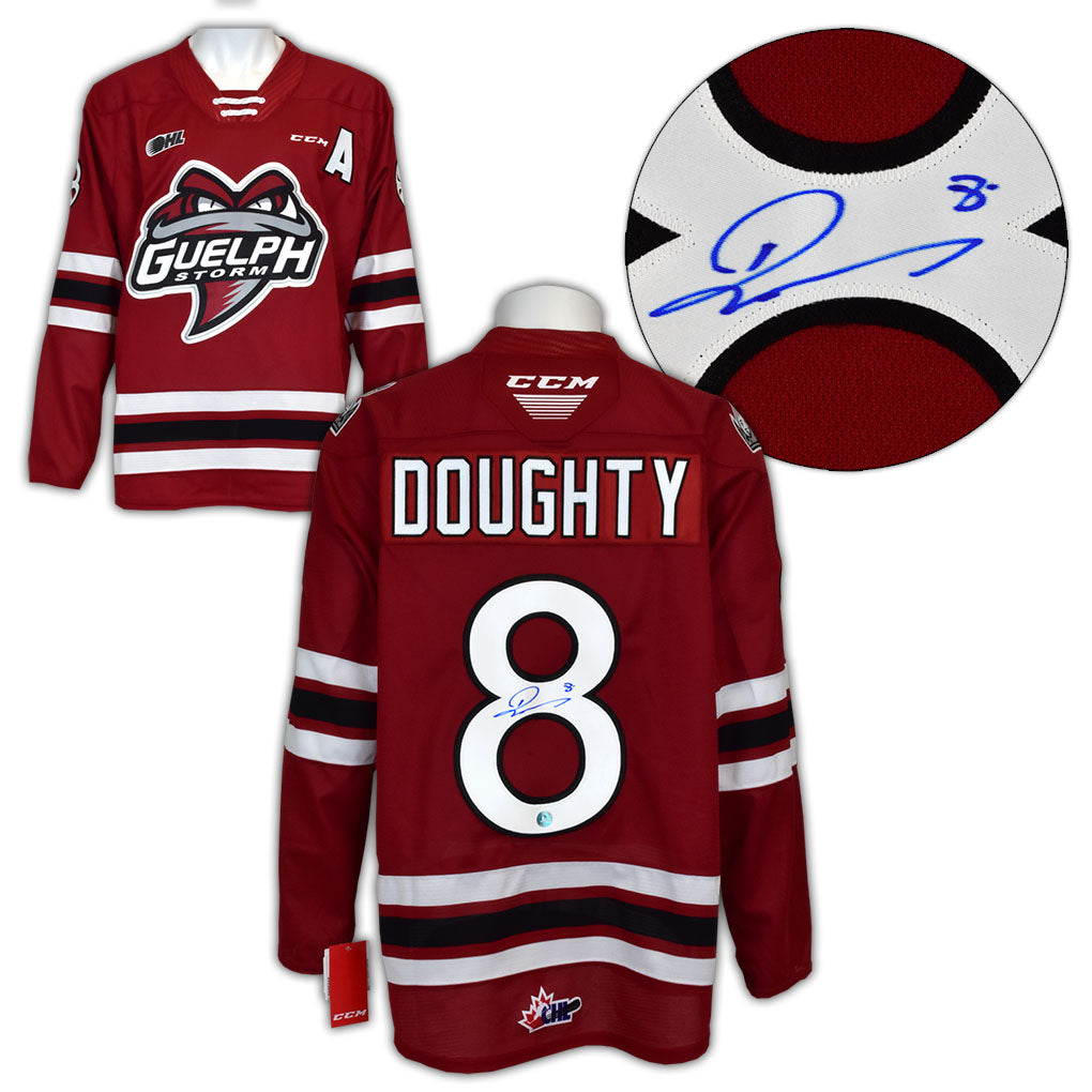 Drew Doughty Guelph Storm Autographed CHL Hockey Jersey | AJ Sports.