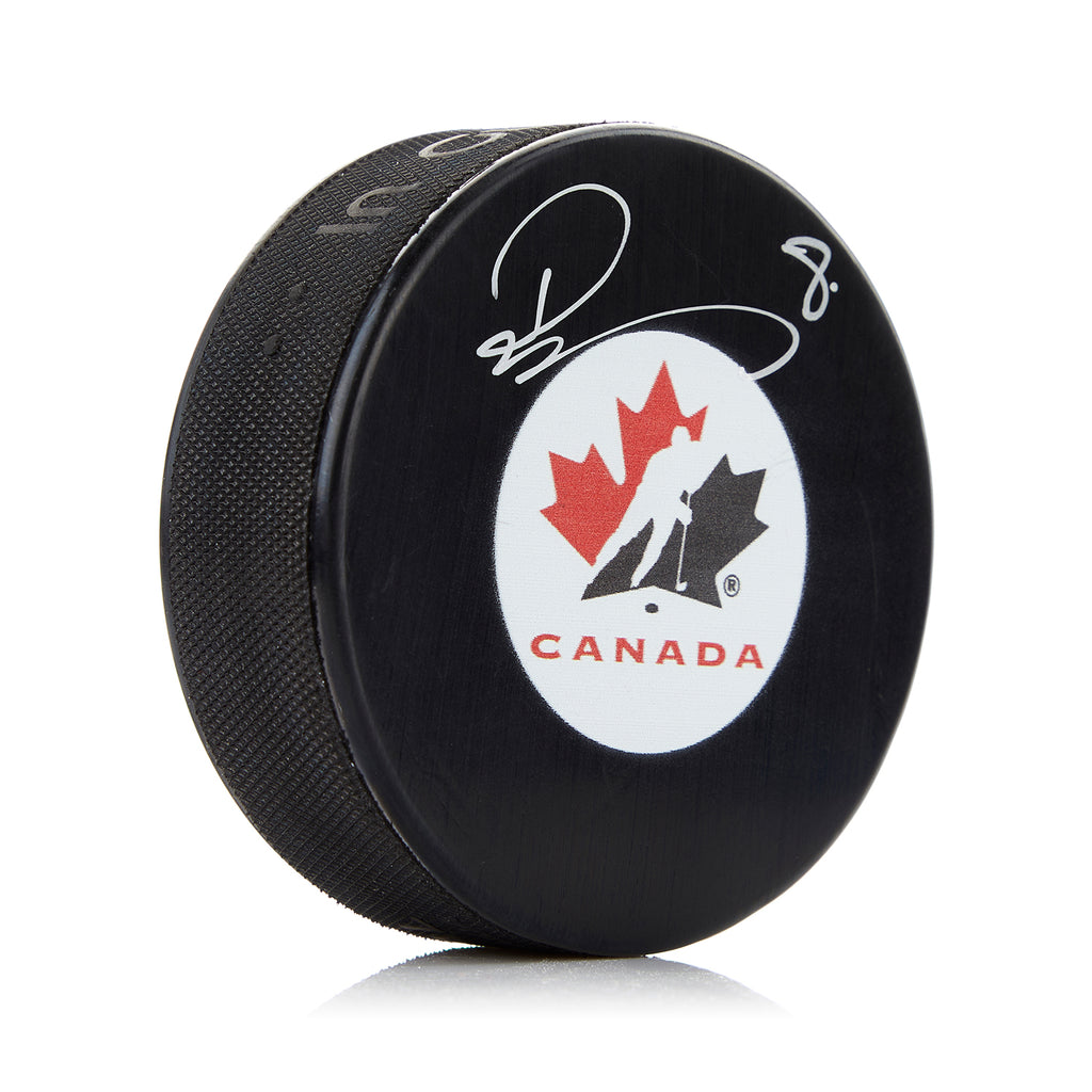 Drew Doughty Team Canada Autographed Hockey Puck | AJ Sports.