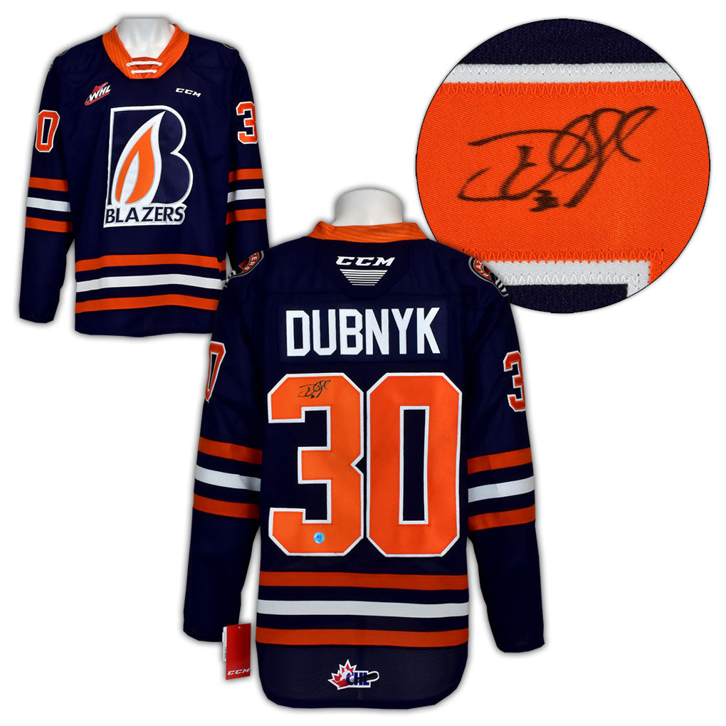 Devan Dubnyk Kamloops Blazers Autographed CHL Hockey Jersey | AJ Sports.