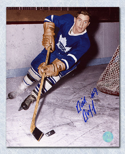 Dick Duff Toronto Maple Leafs Autographed Vintage Action 8x10 Photo | AJ Sports.