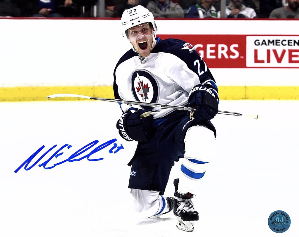 Nikolaj Ehlers Winnipeg Jets Autographed Goal Celebration 8x10 Photo | AJ Sports.