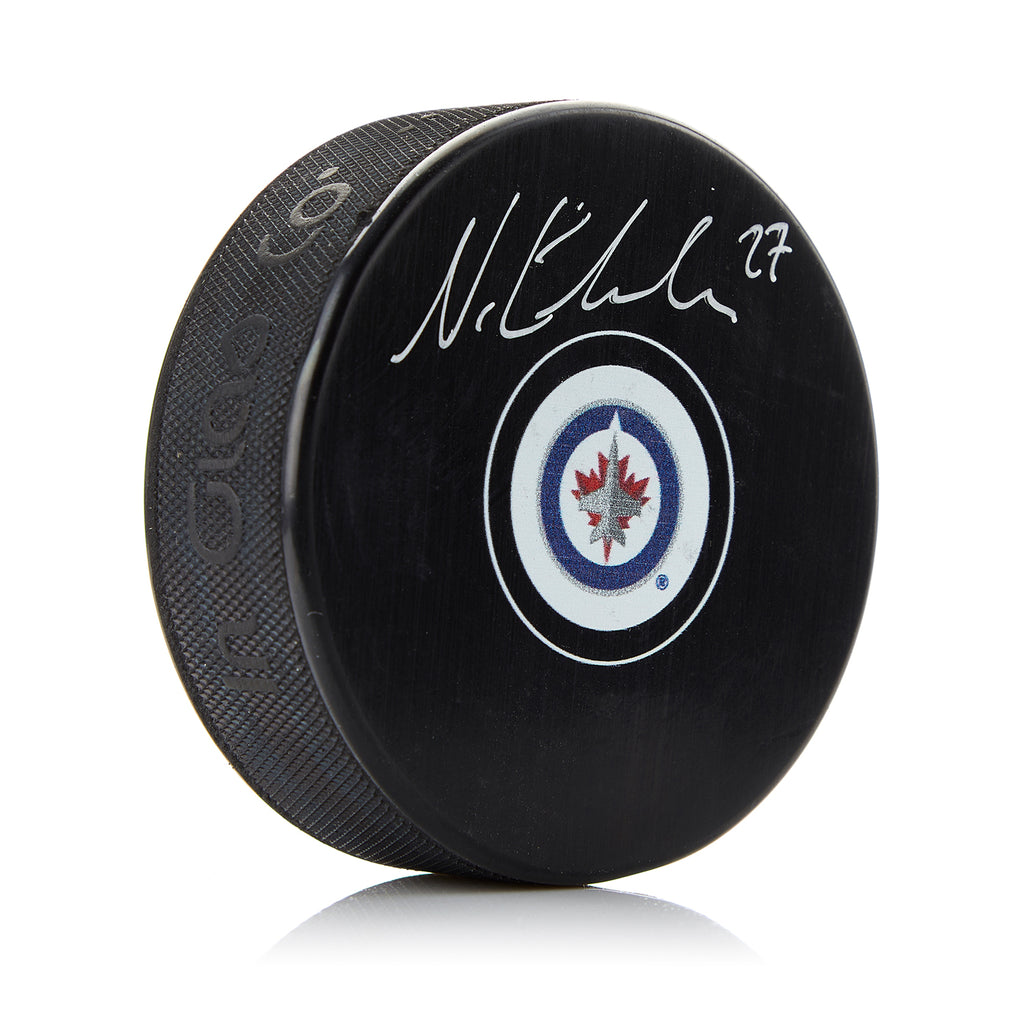 Nikolaj Ehlers Winnipeg Jets Autographed Hockey Puck | AJ Sports.