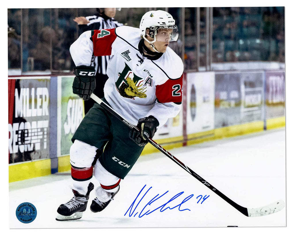 Nikolaj Ehlers Halifax Mooseheads Autographed CHL Hockey 8x10 Photo | AJ Sports.