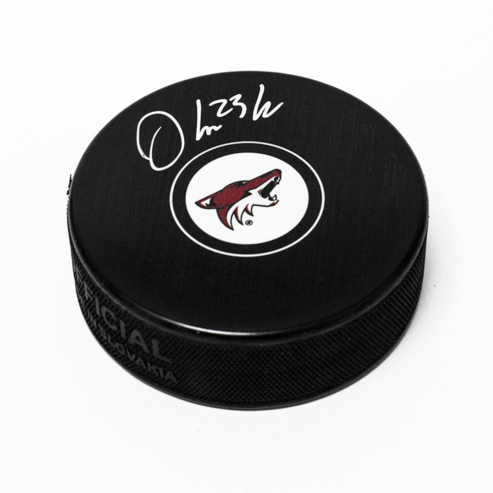 Oliver Ekman-Larsson Arizona Coyotes Autographed Hockey Puck | AJ Sports.