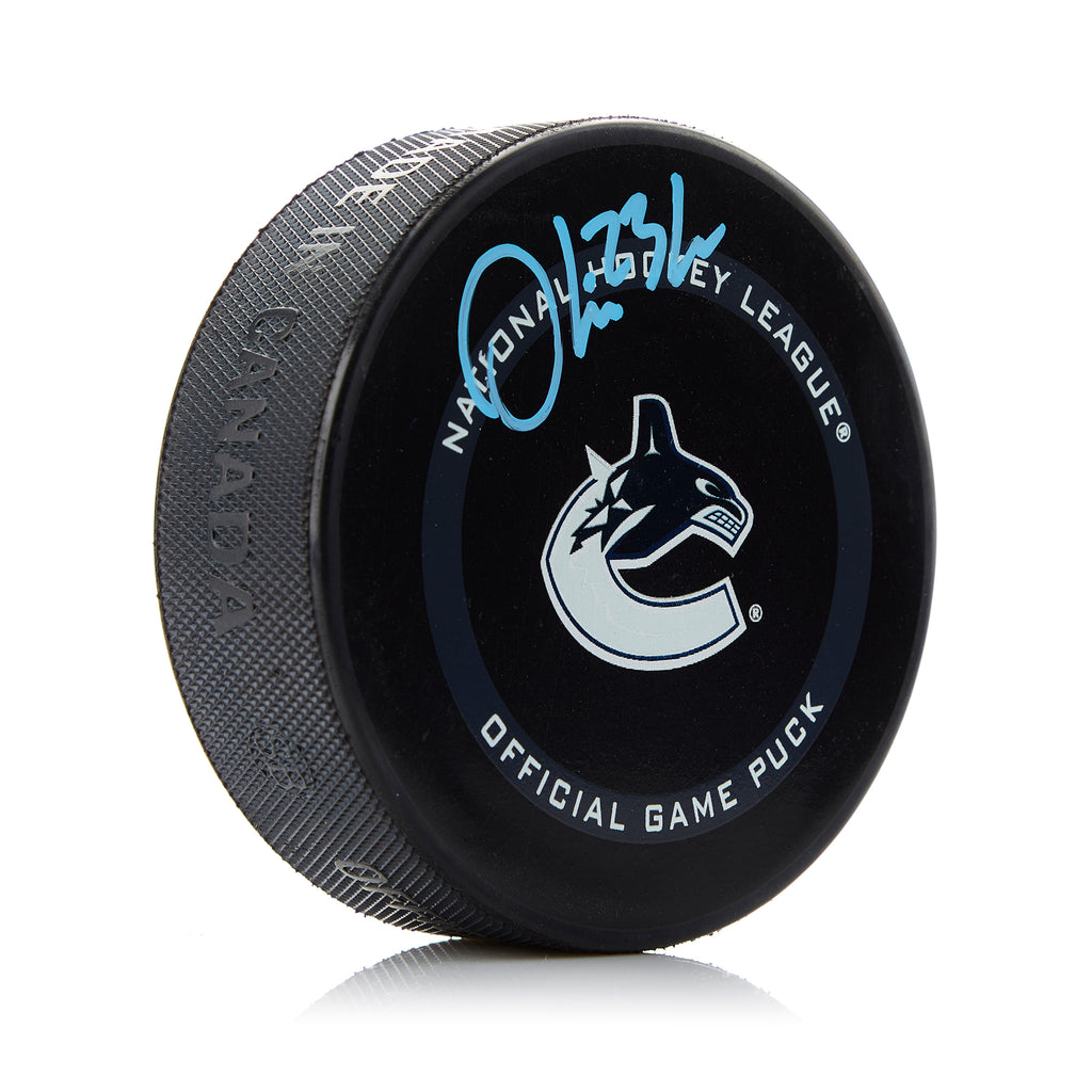 Oliver Ekman-Larsson Vancouver Canucks Signed Official Game Puck | AJ Sports.