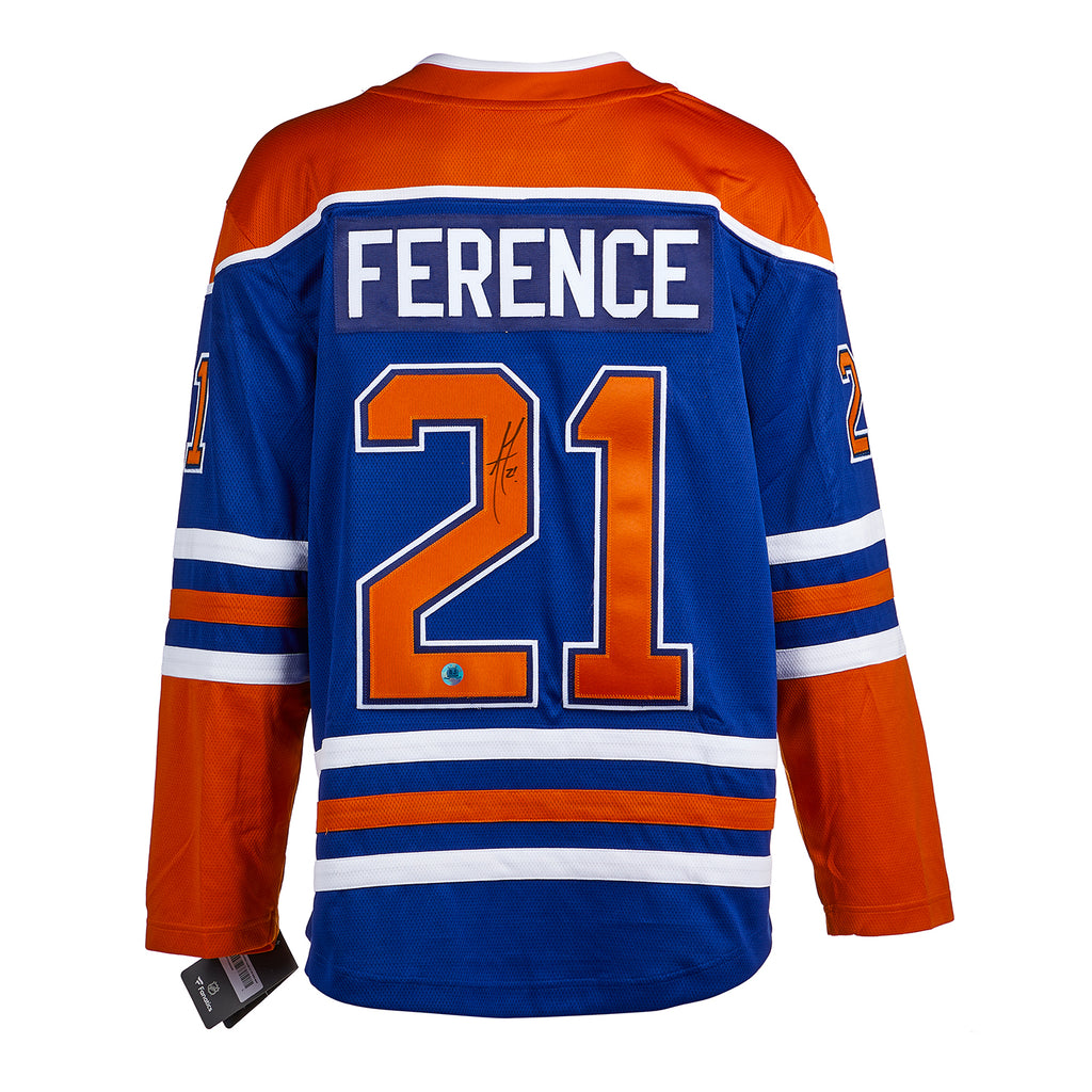 Andrew Ference Edmonton Oilers Autographed Fanatics Jersey | AJ Sports.