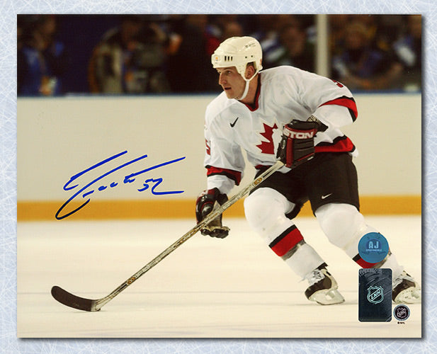 Adam Foote Team Canada Autographed 2002 Olympic 8x10 Photo | AJ Sports.