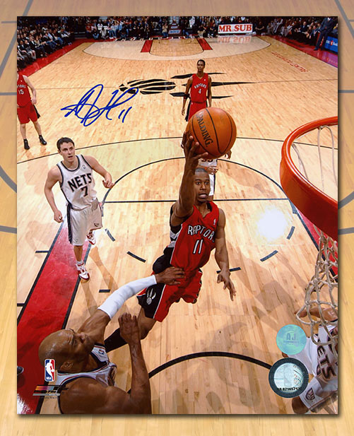 TJ Ford Toronto Raptors Autographed Basketball Net Cam 8x10 Photo | AJ Sports.