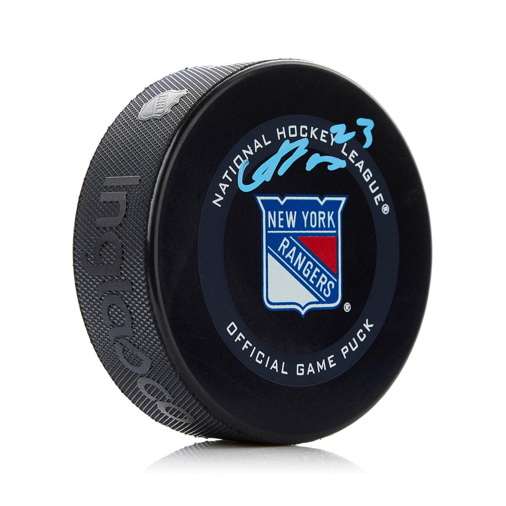Adam Fox New York Rangers Autographed Official Game Puck | AJ Sports.