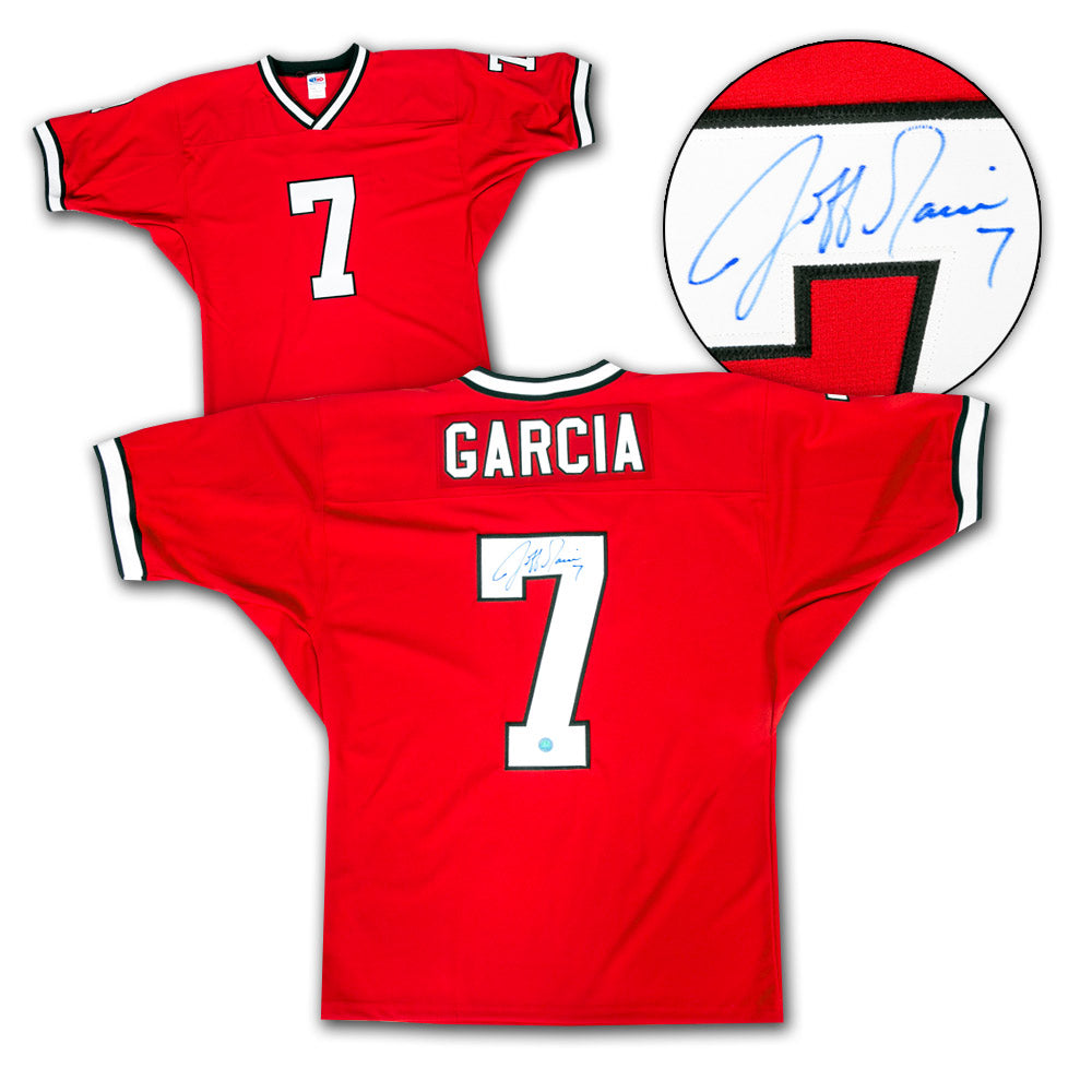 Jeff Garcia Calgary Stampeders Autographed Custom CFL Football Jersey | AJ Sports.