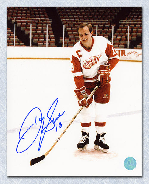 Danny Gare Detroit Red Wings Autographed Captain 8x10 Photo | AJ Sports.