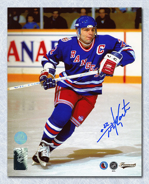 Mike Gartner New York Rangers Autographed 8x10 Captain Photo | AJ Sports.
