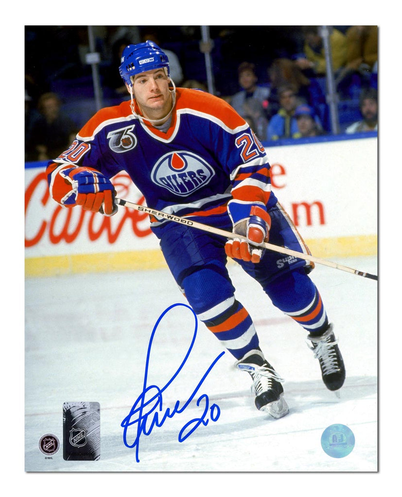 Martin Gelinas Edmonton Oilers Autographed Hockey 8x10 Photo | AJ Sports.