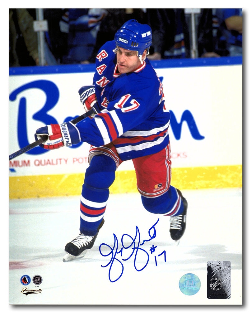 Greg Gilbert New York Rangers Autographed Hockey 8x10 Photo | AJ Sports.