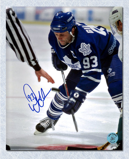 Doug Gilmour Toronto Maple Leafs Autographed Face-Off 8x10 Photo | AJ Sports.