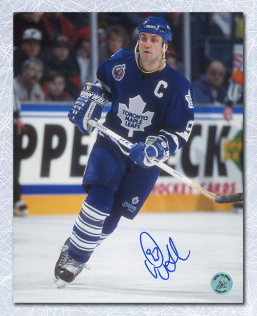 Doug Gilmour Toronto Maple Leafs Signed 8x10 Face Off Photo