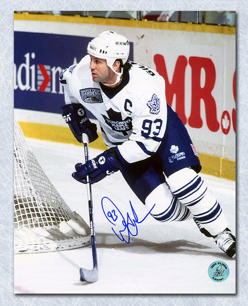 Doug Gilmour Toronto Maple Leafs Autographed Rounding Net 8x10 Photo | AJ Sports.