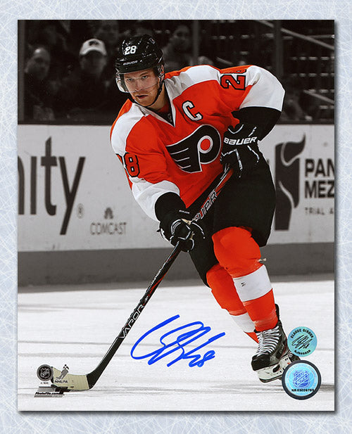 Claude Giroux Philadelphia Flyers Signed Color Isolation 8x10 Photo | AJ Sports.