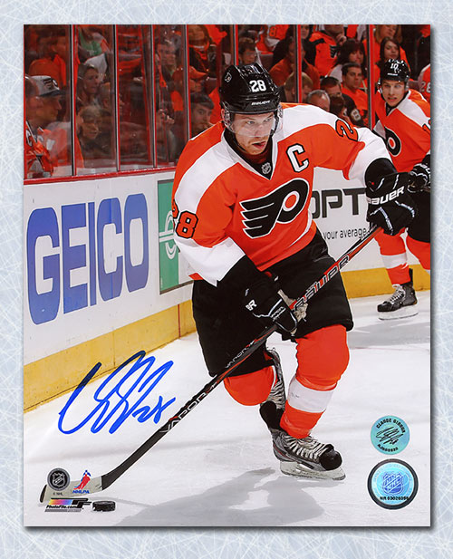 Claude Giroux Philadelphia Flyers Autographed Orange Crush 8x10 Photo | AJ Sports.