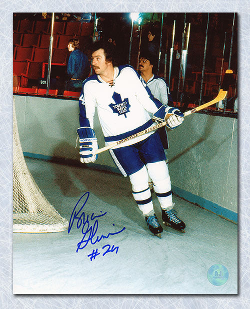 Brian Glennie Toronto Maple Leafs Signed Game Action 8x10 Photo | AJ Sports.