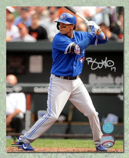 Ryan Goins Toronto Blue Jays Autographed Baseball Batting 8x10 Photo | AJ Sports.