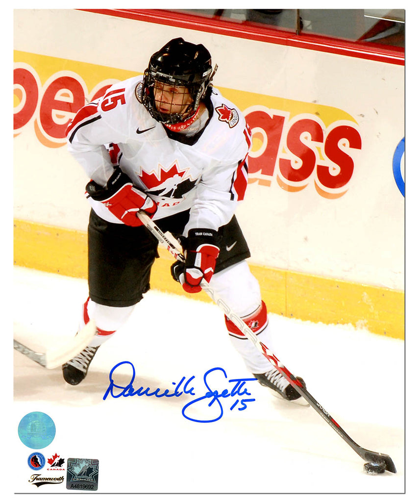 Danielle Goyette Team Canada Autographed Olympic Hockey 8x10 Photo | AJ Sports.
