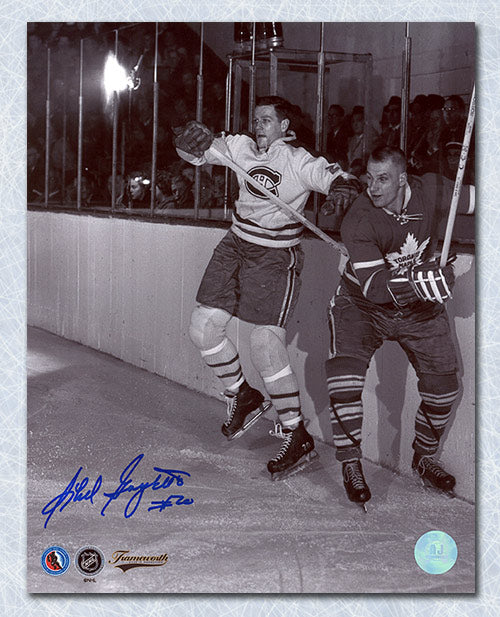 Phil Goyette Montreal Canadiens Signed Original Six 8x10 Photo | AJ Sports.
