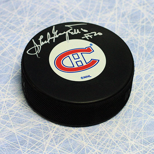 Phil Goyette Montreal Canadiens Autographed Hockey Puck | AJ Sports.