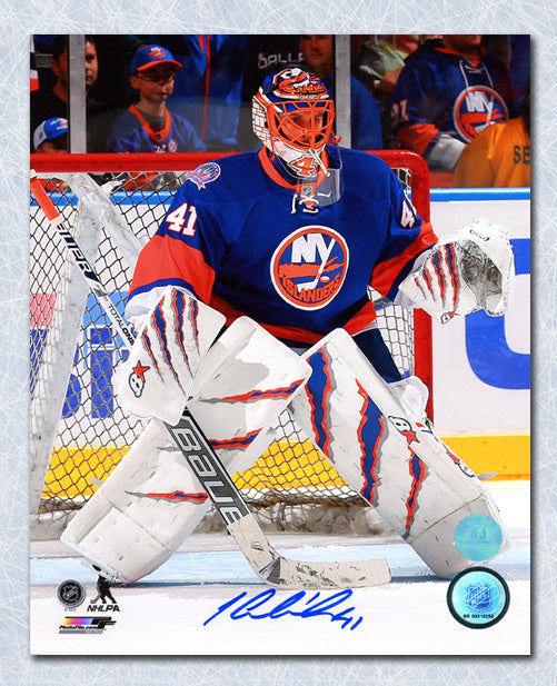 Jaroslav Halak New York Islanders Autographed Goalie 8x10 Photo | AJ Sports.