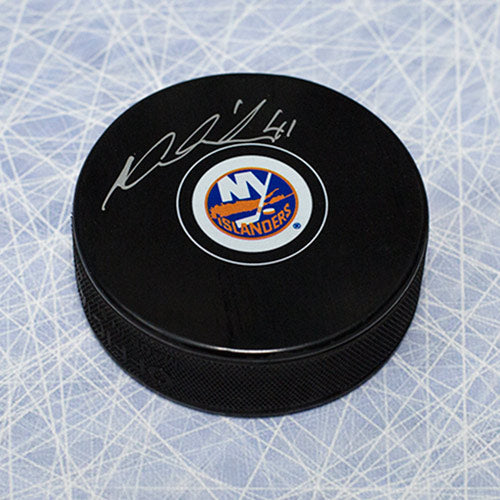 Jaroslav Halak New York Islanders Autographed Hockey Puck | AJ Sports.