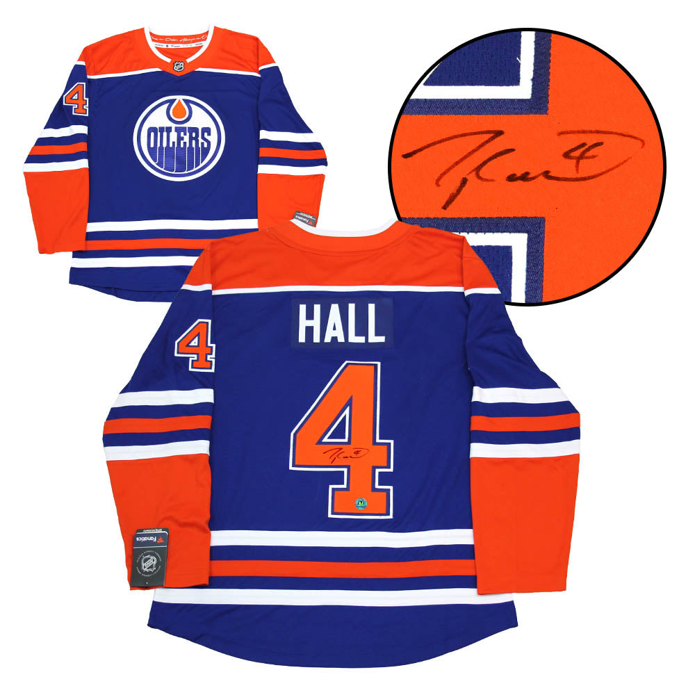 Taylor Hall Edmonton Oilers Autographed Fanatics Jersey | AJ Sports.