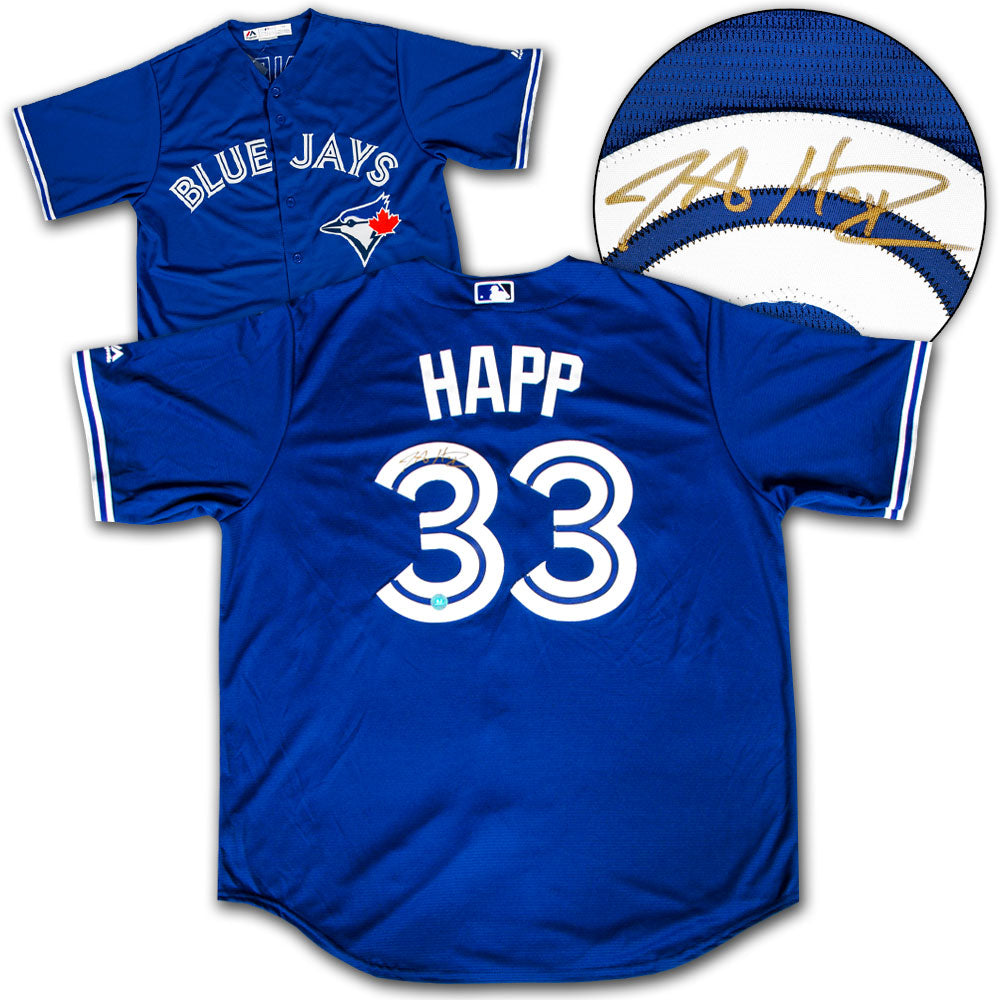 JA Happ Toronto Blue Jays Signed Baseball Jersey | AJ Sports.