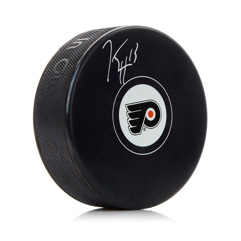 Kevin Hayes Philadelphia Flyers Autographed Hockey Puck | AJ Sports.