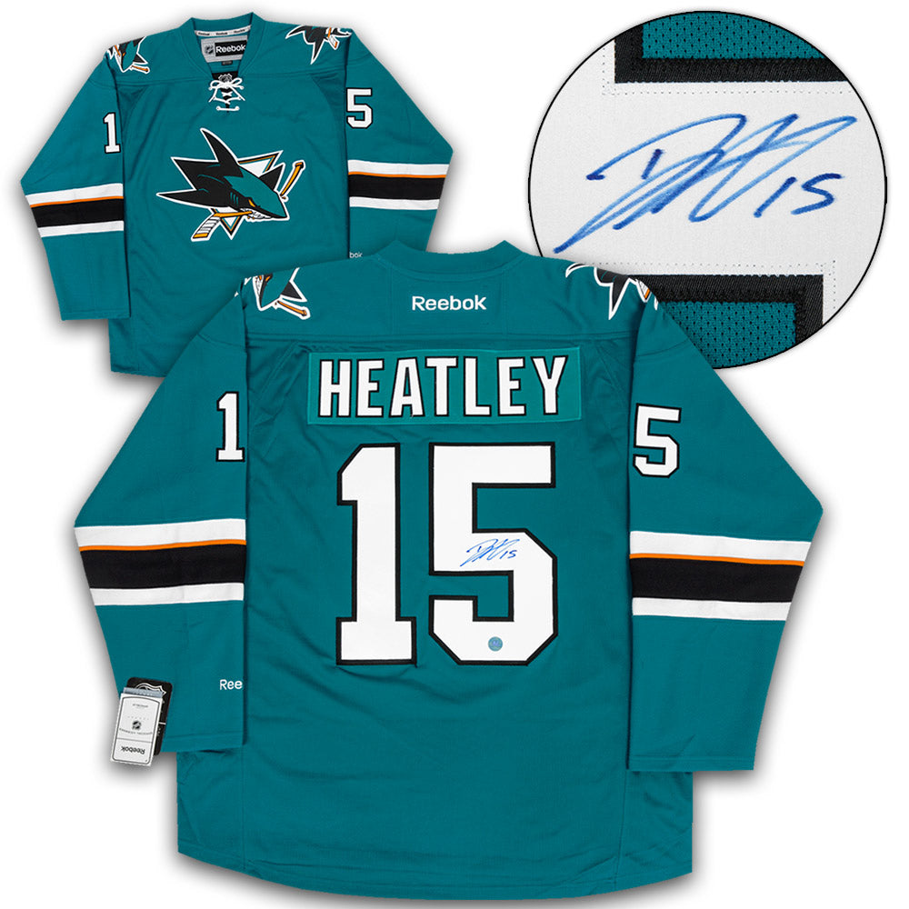 Dany Heatley San Jose Sharks Autographed Reebok Jersey | AJ Sports.