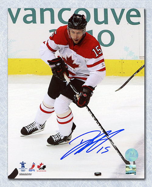 Dany Heatley Team Canada Signed 2010 Olympic Hockey 8x10 Photo | AJ Sports.