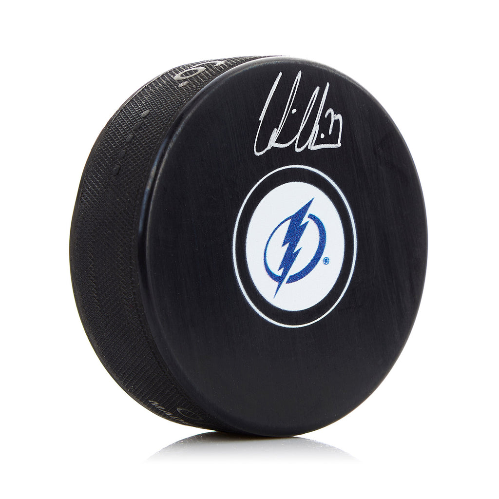 Victor Hedman Tampa Bay Lightning Autographed Hockey Puck | AJ Sports.