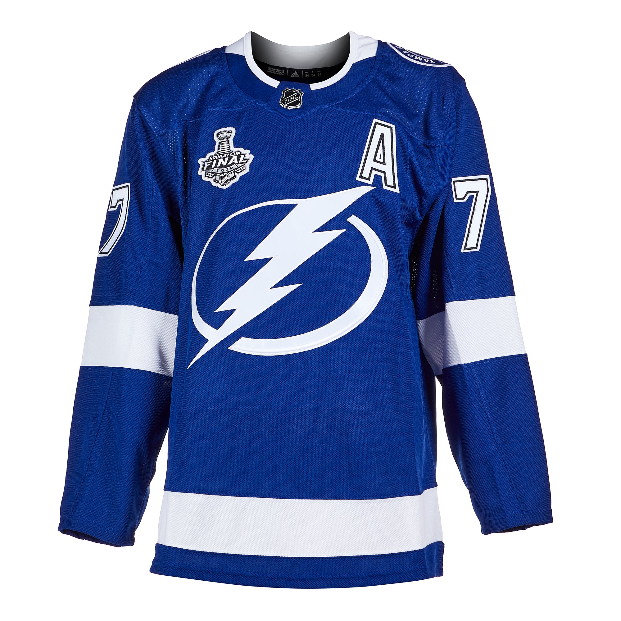 Victor Hedman Tampa Bay Lightning Autographed White Adidas Authentic Jersey  with 2020 Stanley Cup Final Patch